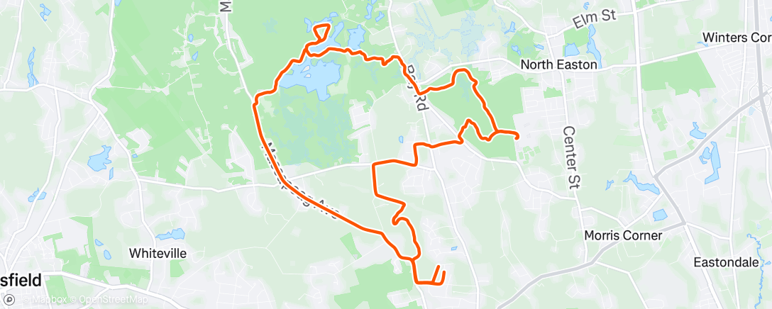Map of the activity, Easton