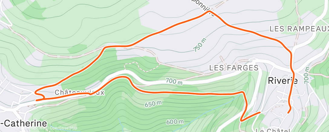 Карта физической активности (Morning Hike)