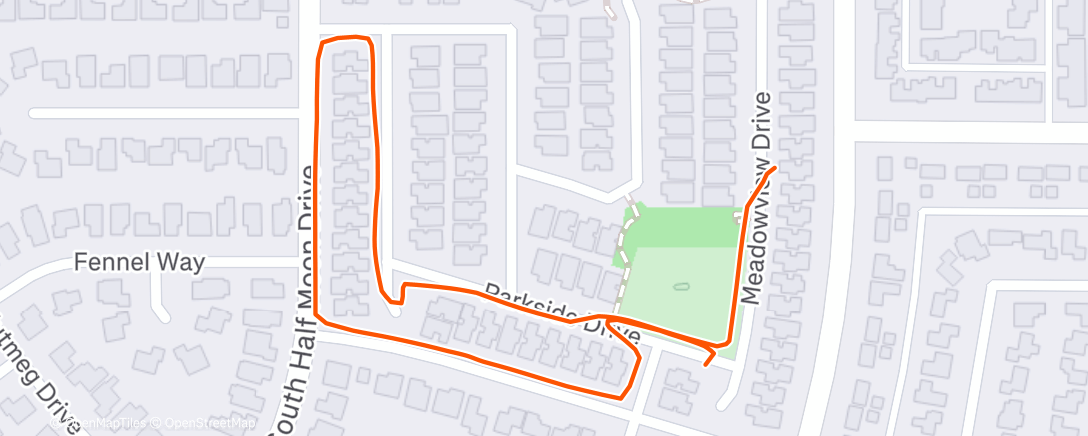 Map of the activity, Afternoon Walk