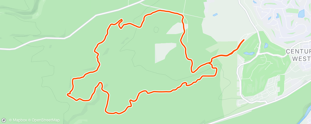 Map of the activity, Morning Ride