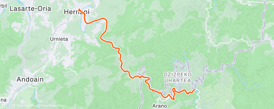 Карта физической активности (Afternoon Ride)