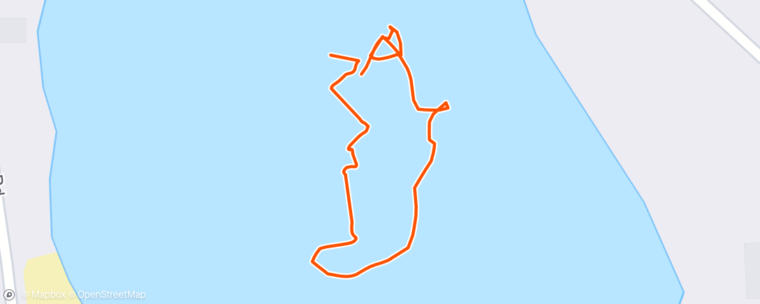 Map of the activity, Afternoon Stand Up Paddling
