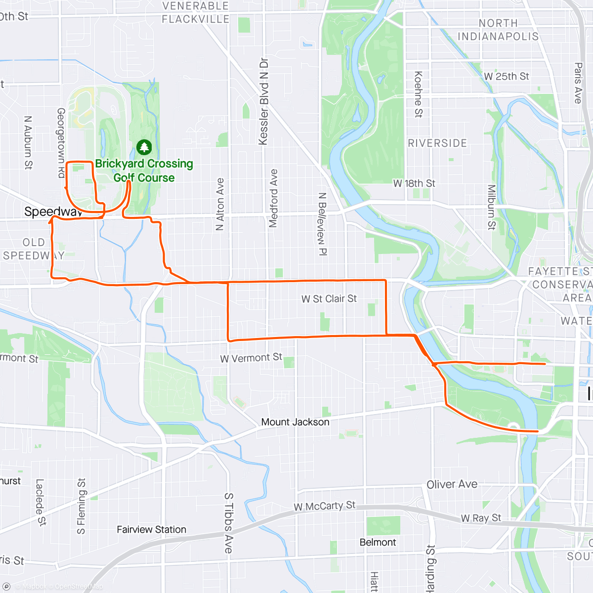 Map of the activity, Photographing the mini marathon