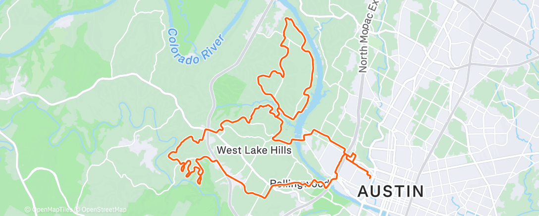 Map of the activity, Morning Ride