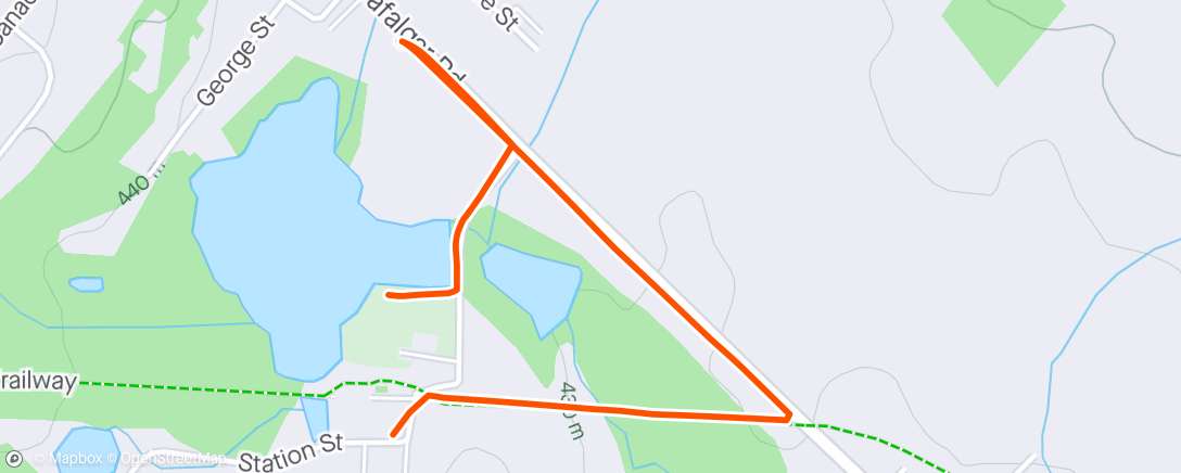 Map of the activity, Solo village loop