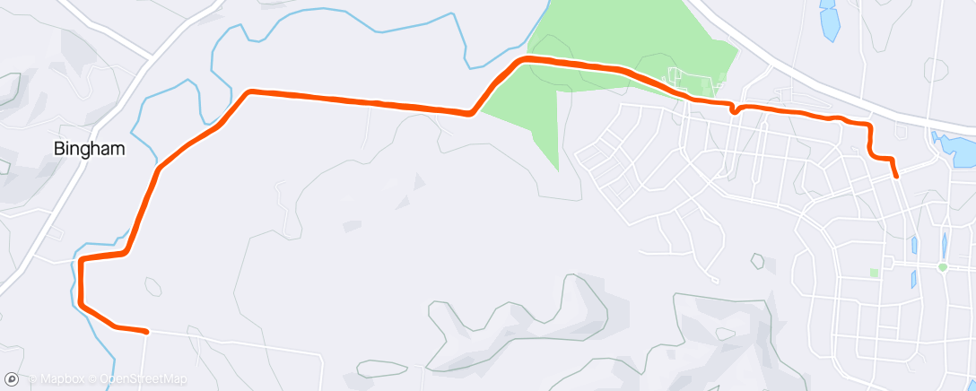 Map of the activity, Longish Run