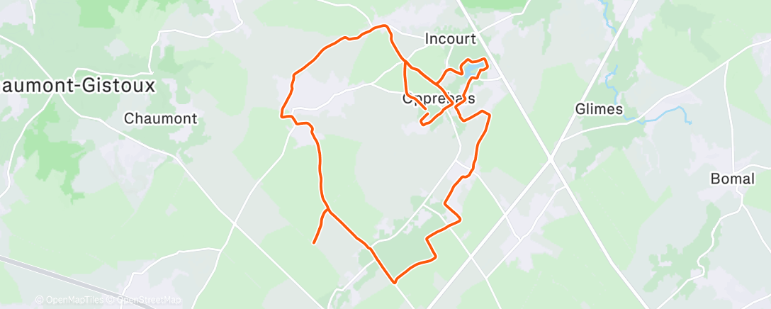 Map of the activity, Pfiou ca commence à faire bcp de km