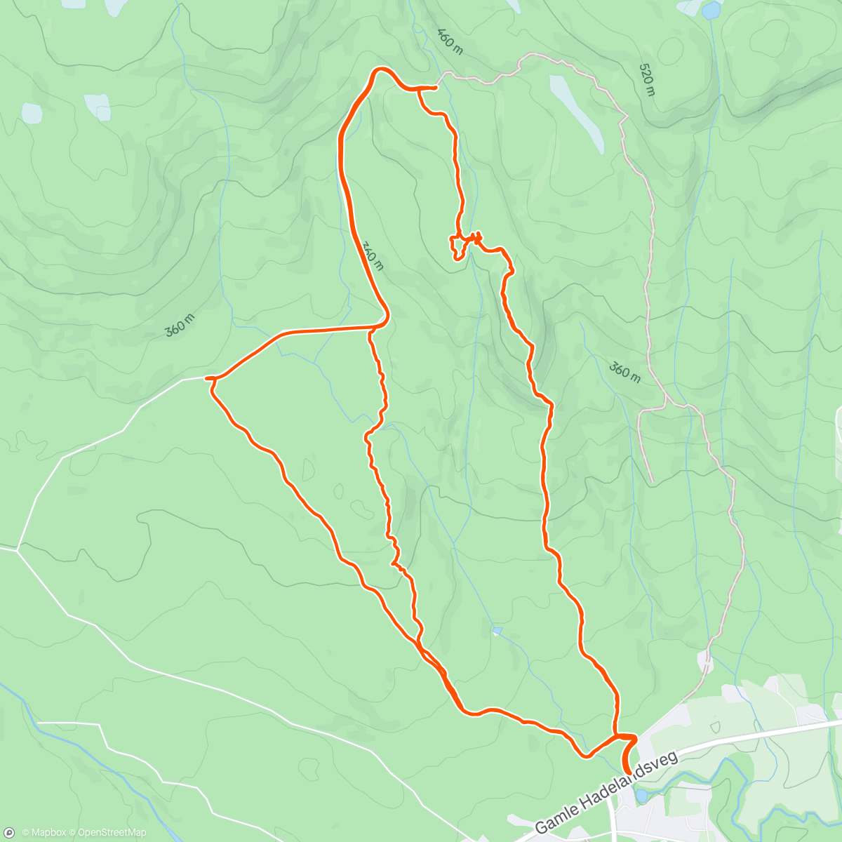 Map of the activity, Traillauf am Nachmittag