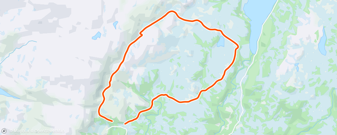 Map of the activity, Skøyting rundt Finnkoia