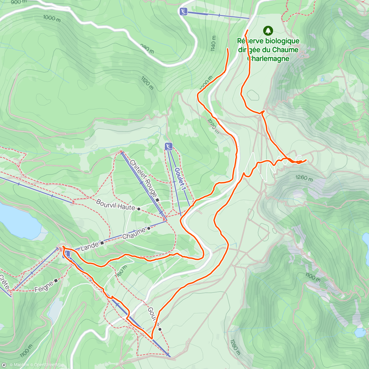 Map of the activity, 60 cm