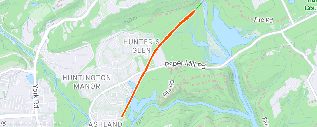 Map of the activity, Morning Run- Part one