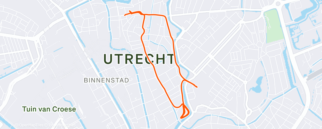 Map of the activity, Looptrainer