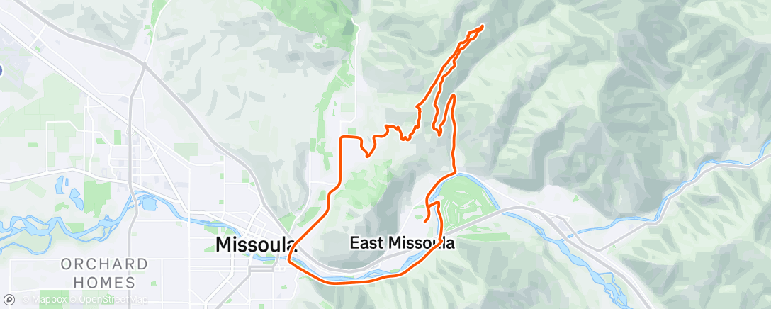 Map of the activity, Mountain bike ride in the Jumbo!