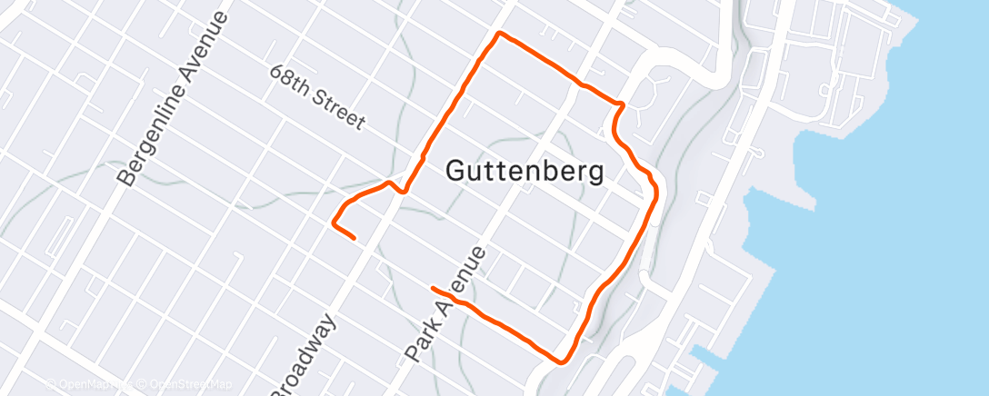 Map of the activity, Carrera regenerativa