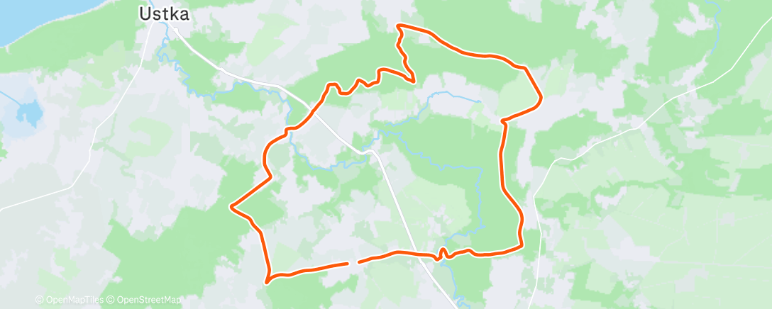Map of the activity, Afternoon Gravel Ride