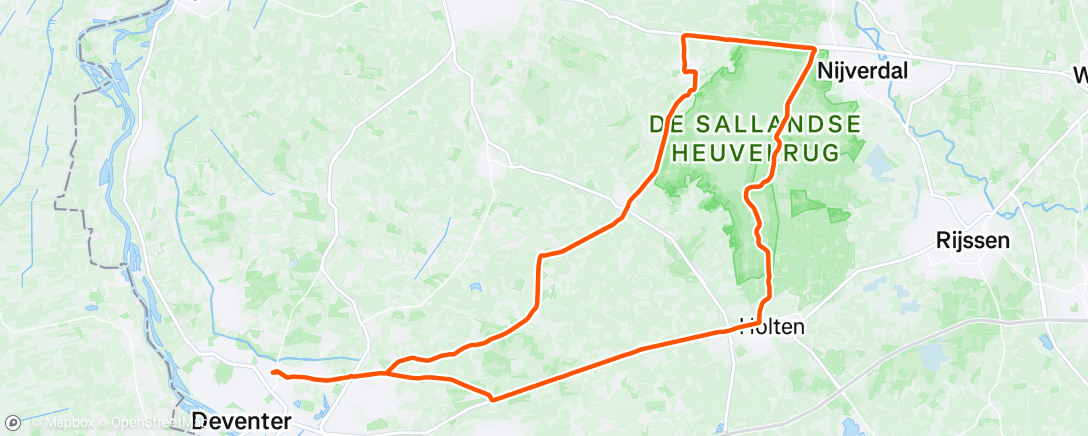 Map of the activity, Rondje Holterberg