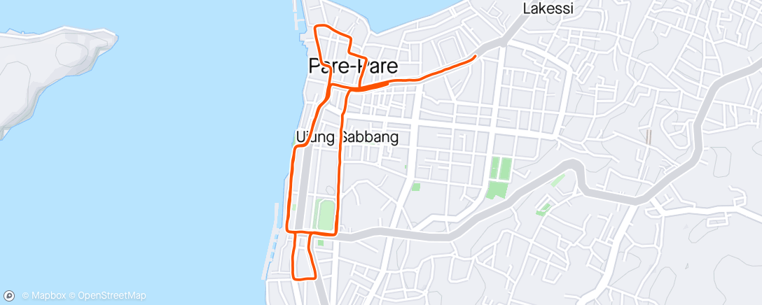 Map of the activity, Morning Run