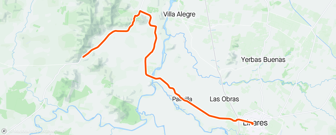 Map of the activity, Linares - Los Conquistadores - Linares