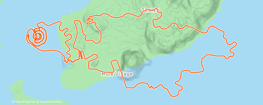 Map of the activity, Zwift - 4*12 on Out And Back Again in Watopia