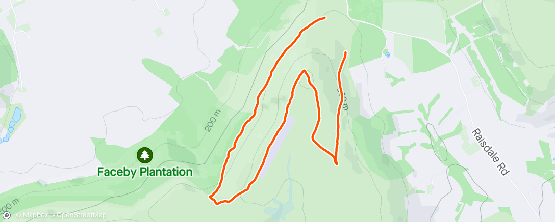 Map of the activity, Rain and hailstone dodging with Lynne and the dogs 🧡🧡💛