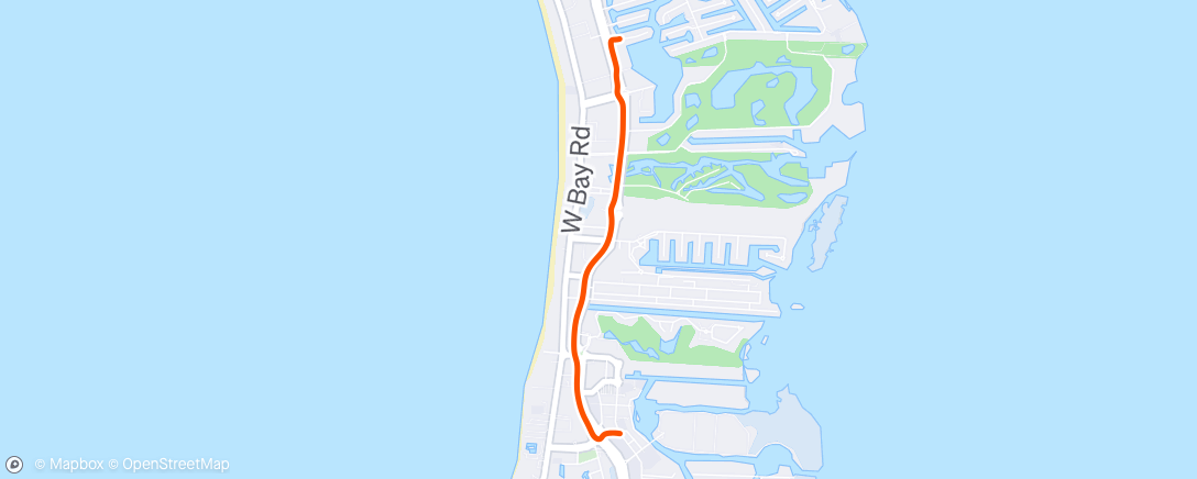 Map of the activity, ☀️ George Town Evening Ride