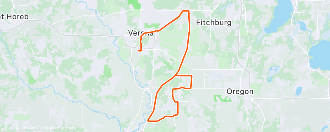 Map of the activity, Fat Bike EM
