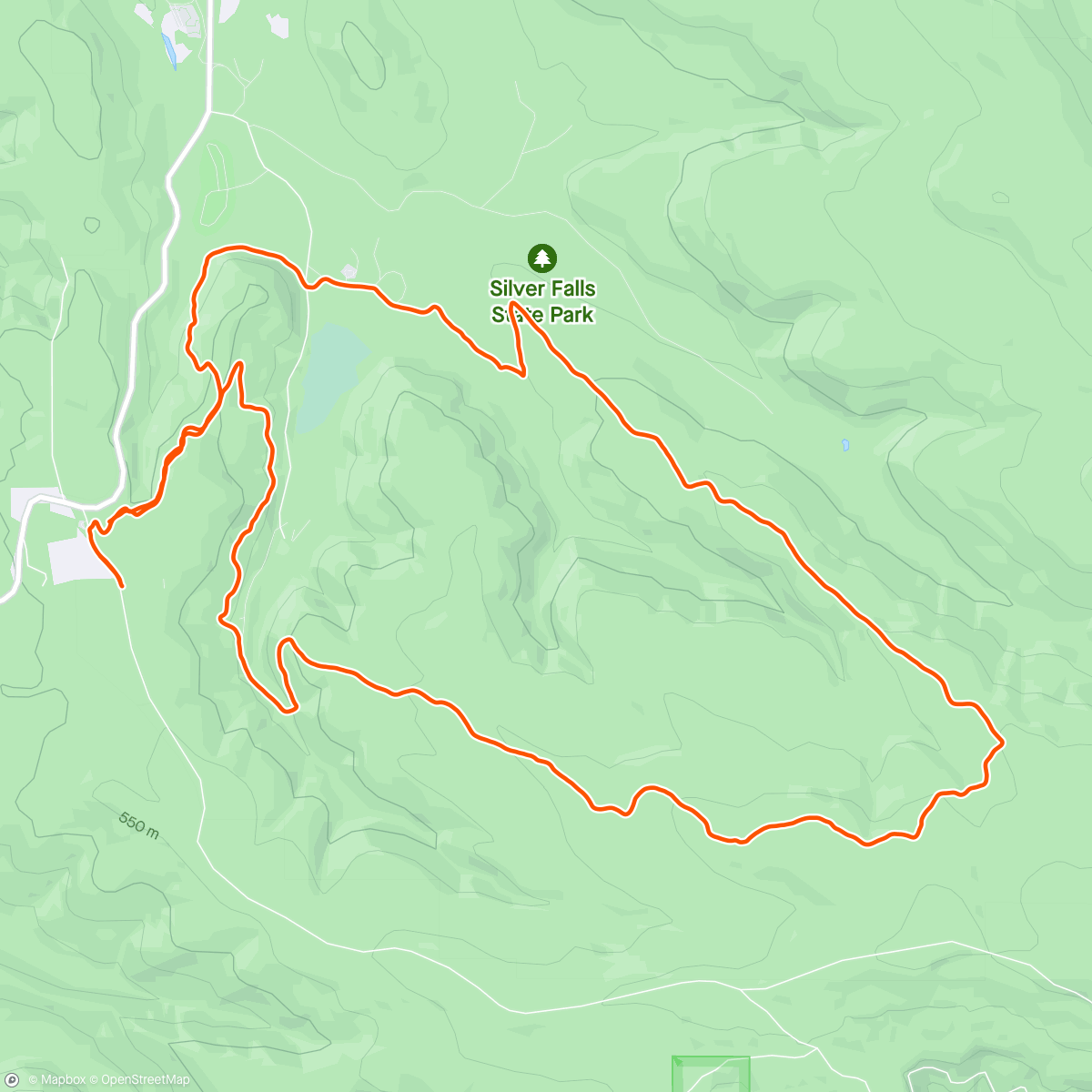 Map of the activity, Chasing some segments again on PNW trails
