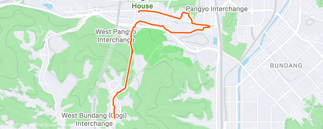 Map of the activity, 대장동 서판교