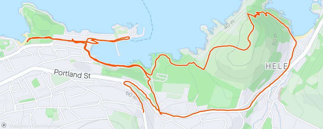 Карта физической активности (A little coastal walk and a mooch around! 🌊☀️)