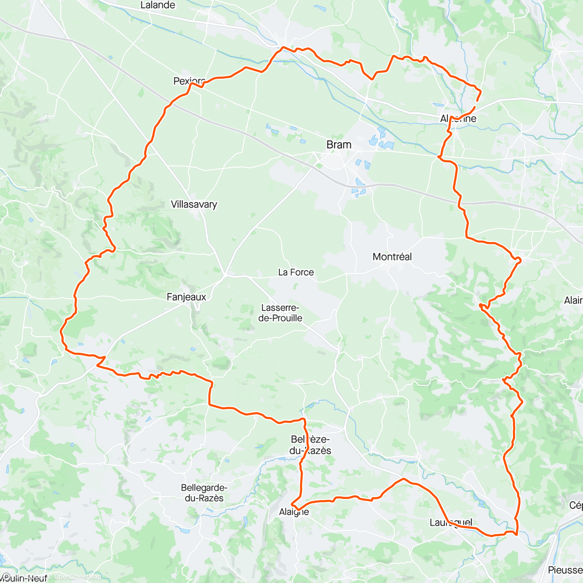 Map of the activity, 🇫🇷 Resisted the wine… 🍷🍇🚲