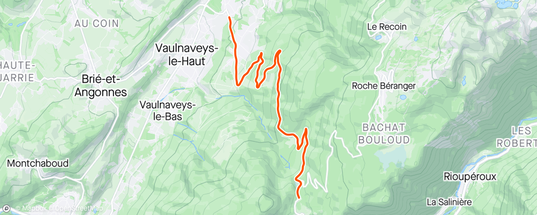 Map of the activity, Descente Luitel 🏃🦺❄️