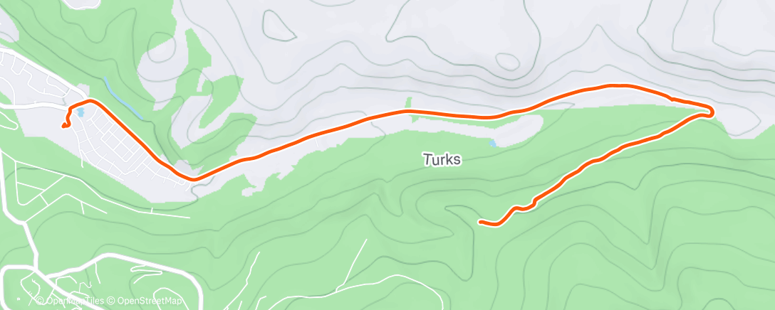Map of the activity, Lunch Mountain Bike Ride