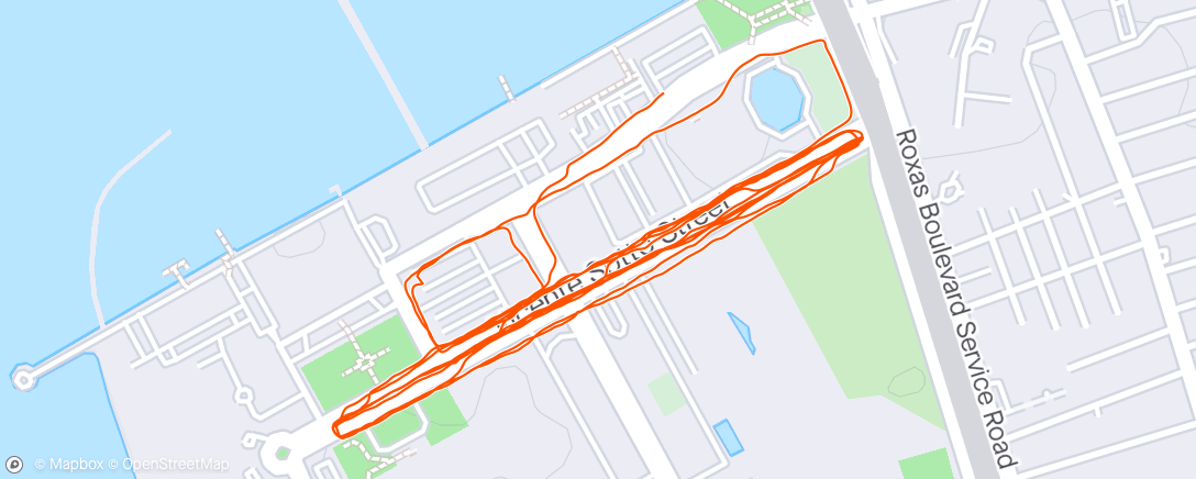 Map of the activity, Morning Run (Thursday)