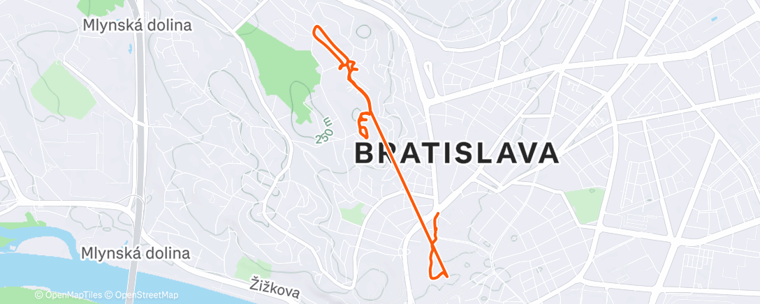 Map of the activity, Afternoon Walk