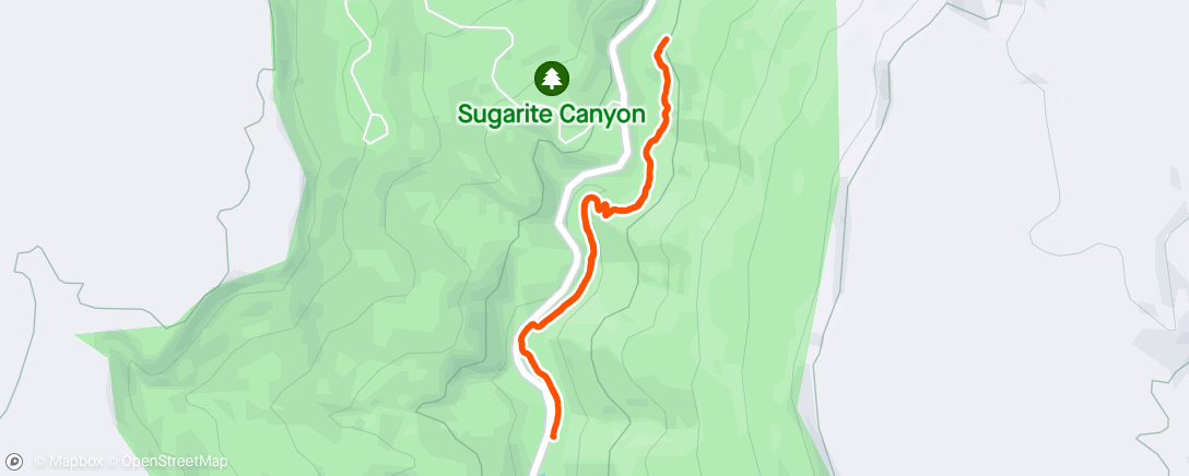 Map of the activity, Sugarite Canyon 👨‍👩‍👧‍👦🇺🇸