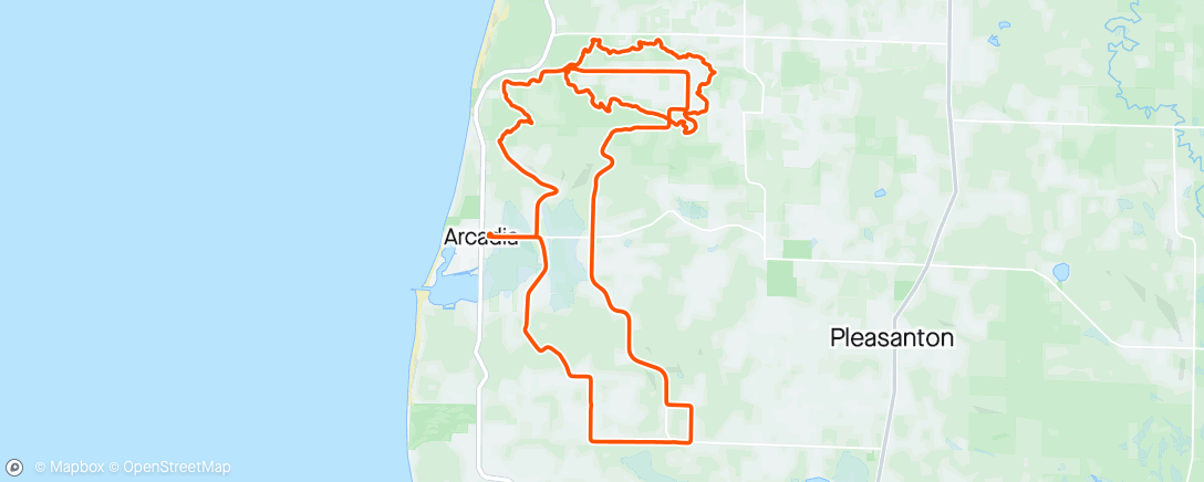Map of the activity, Arcadia Grit & Gravel