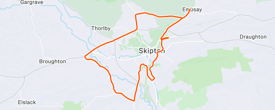 Map of the activity, Morning Ride