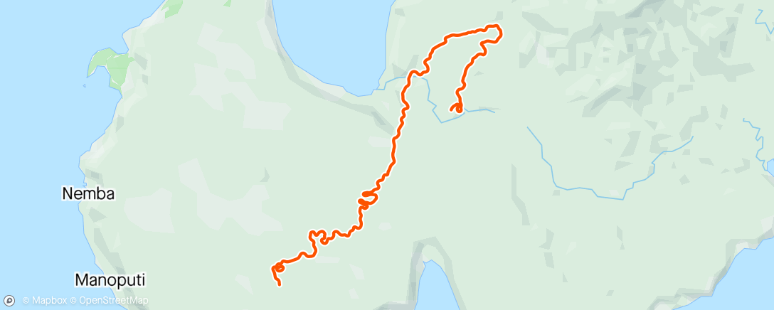 Map of the activity, Zwift - Country to Coastal in Makuri Islands