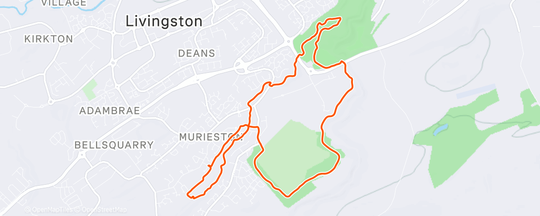 Map of the activity, Morning Ride