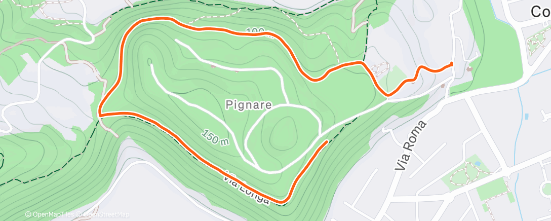 Mapa de la actividad (Afternoon Hike)