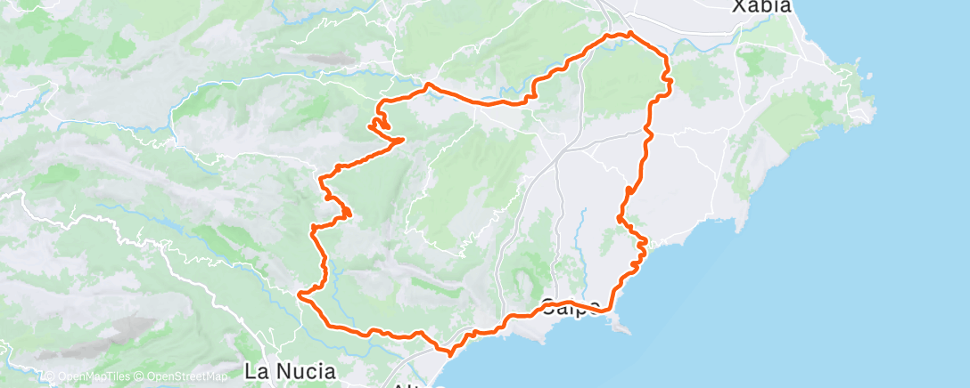 Карта физической активности (Andar en bicicleta)