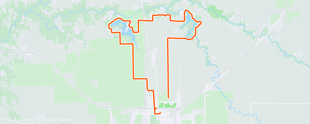 Map of the activity, Afternoon Ride