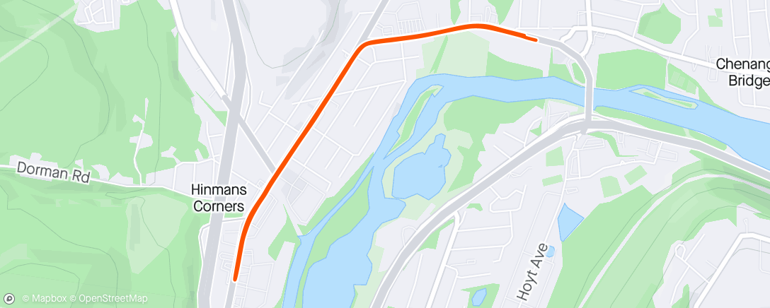 Map of the activity, Morning Run