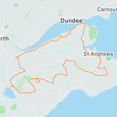 Fife Hilly Hundred 163.1 km Cycling Route on Strava