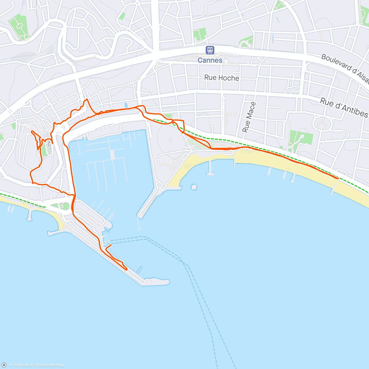 Map of the activity, Morning Walk through Cannes 🇫🇷❤️