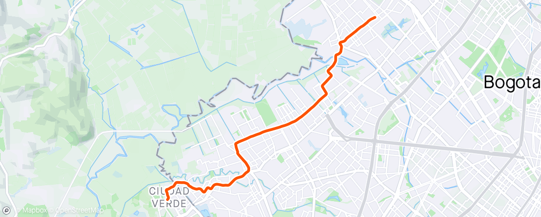 「Vuelta ciclística vespertina」活動的地圖