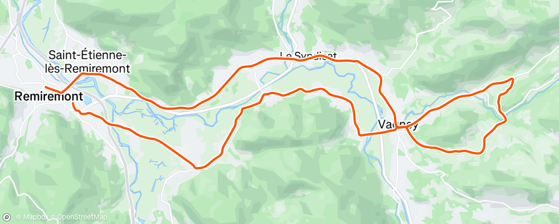 Map of the activity, Sortie vélo dans l'après-midi