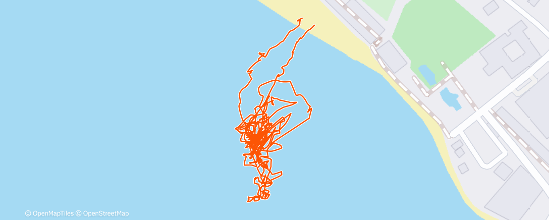 Map of the activity, Сёрфинг (после обеда)