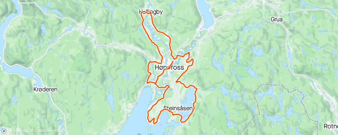 Mapa de la actividad, Ringerike GP Recon Sandvika CC