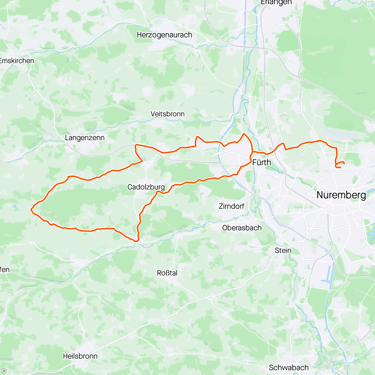 Map of the activity, Feierabendrunde